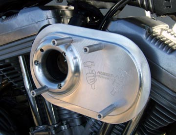 Air Hammer Air Cleaner from HAMMER PERFORMANCE, 91-Up Sportster IMPACT 2 Inch Forward Offset