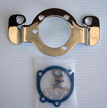 Chrome carburetor support bracket for 91-03 Sportsters