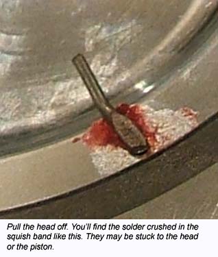 Crushed solder