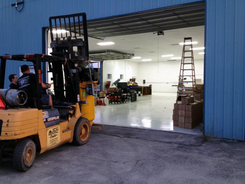 HAMMER Dan on the forklift