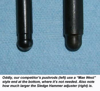 Comparison of Harley pushrod bottom ends